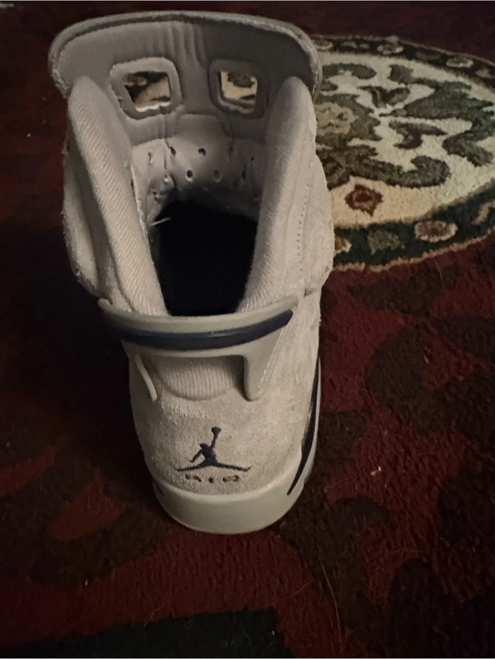 Jordan Men's Light Grey Suede Mid Top Men’s 9.5